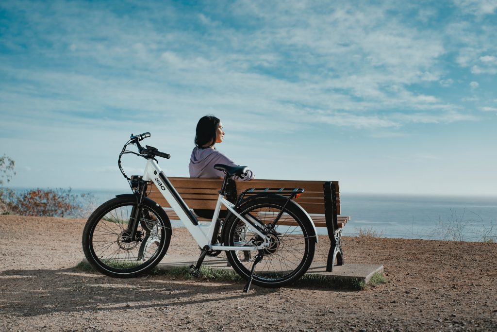 Bicycle parked up